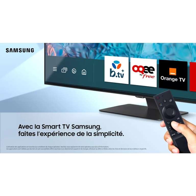 [Macif Avantages] TV Samsung 50" QLED 50Q60B 2022 - 4K UHD, Smart TV, HDR10, 50 Hz (via ODR 87,61€)