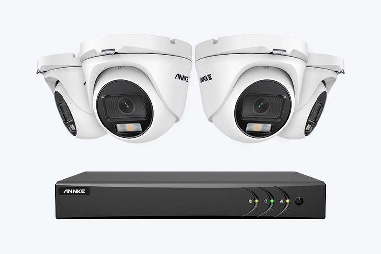 Kit de 4 caméras de vidéo-surveillance sans fil Annke WS300 - Sans disque dur