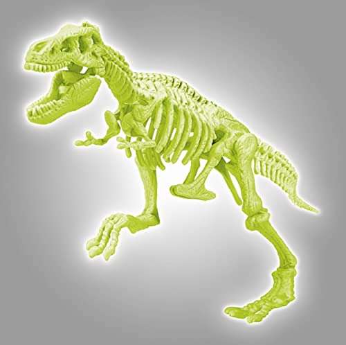 Clementoni - 52068- Figurine Dinosaure - Tyrannosaure Fluorescent, Découvrir, expérimenter