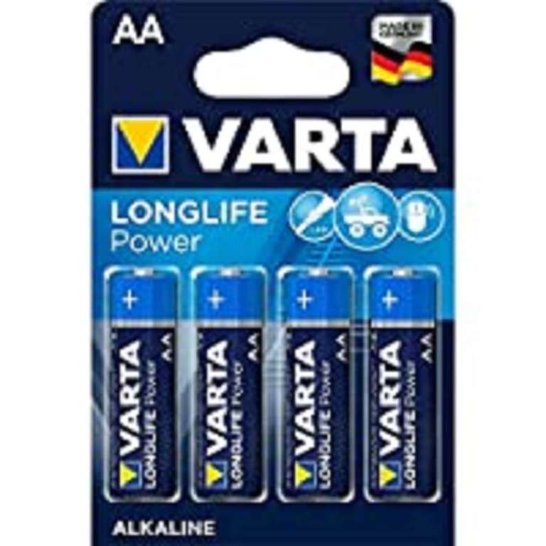 Paquet de 4 piles Varta Long life power - AA (LR6)