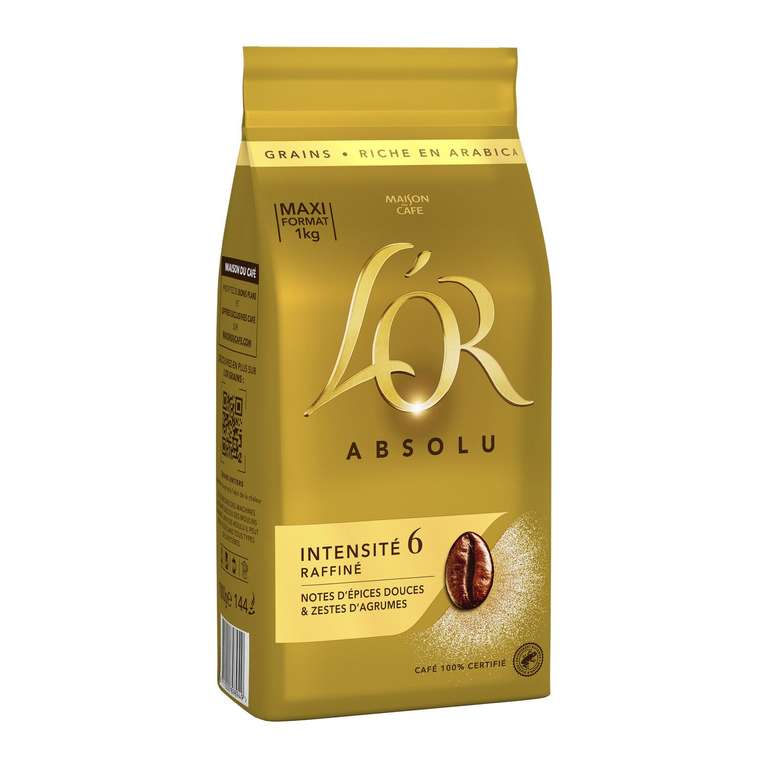 2kg de Café en grains L'Or Absolu 100% arabica