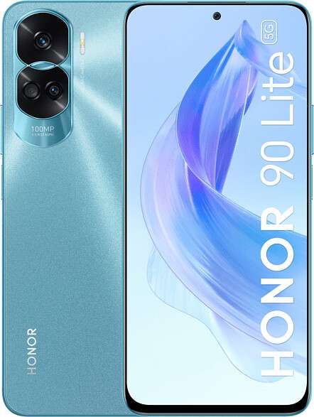 Smartphone 6.7" Honor 90 Lite - 5G, FHD+ 90 Hz, Dimensity 6020, RAM 8 Go, 256 Go, 100 MP, 35W, Double SIM, NFC (Entrepôt France)