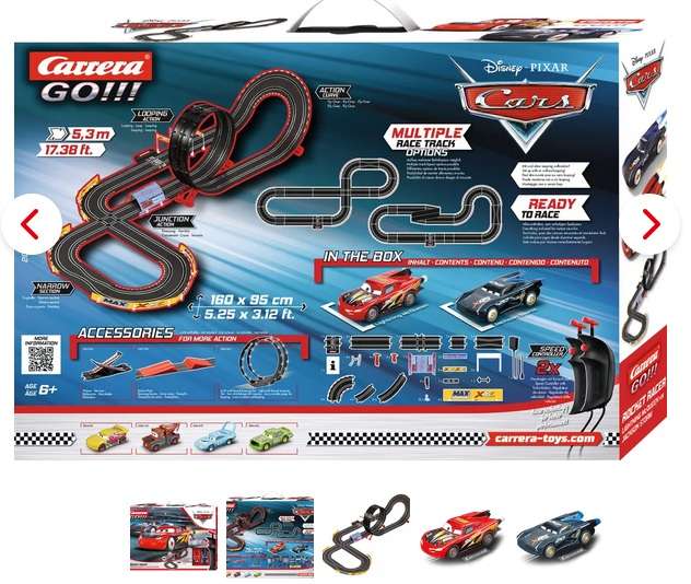 Circuit Carrera Go Disney Cars - Rocket Racer avec voiture flash Mc Queen (carrera-toys.com)