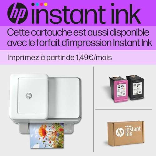 Smartomi - multipack de 2 cartouches d'encre compatibles avec modèles hp  304xl,pour imprimantes hp deskjet 3762 3760 2622 2633 2634 3720 3730 3733 -  Cartouche d'encre - Achat & prix