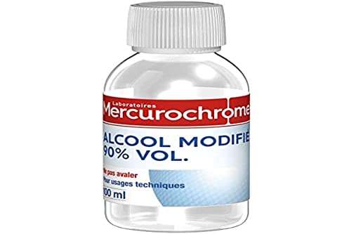Alcool modifié Mercurochrome - 100mL, 90°