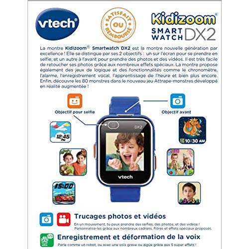 Montre connectée pour enfant VTech KidiZoom DX2 - Bleu