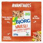 Céréales BIO Bjorg - Raisin, Figue, Abricot - Sachet 375 g (Via coupon de 20% prévoyez et économisez)