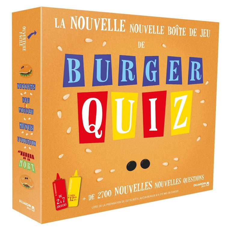 2 jeux de société Burger Quiz V2 (via 24.99€ sur la carte fidélité + 24.99€ d'ODR)