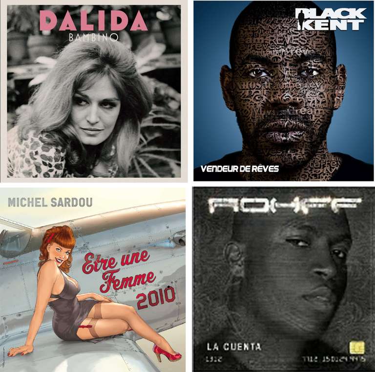 Sélection d'Albums de Musique en Promo - Ex : Dalida à 0,19€, Michel Sardou à 0,69€, P Diddy à 0,79€, Rohff à 1,49€...