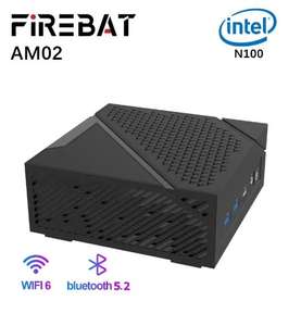 Mini PC de bureau AM02 FIREBAT - Intel N100 8 Go/256 Go DDR4, WiFi 6, BT, HDMI, RJ45