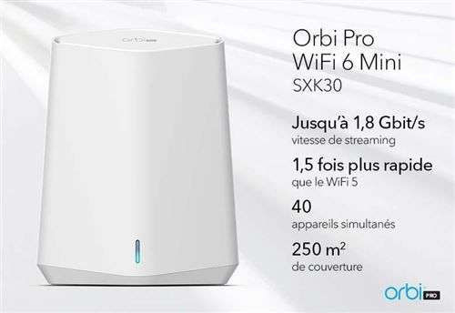 Répéteur Wi-Fi 6 Netgear Orbi Pro Mini AX1800 Dual-Band avec