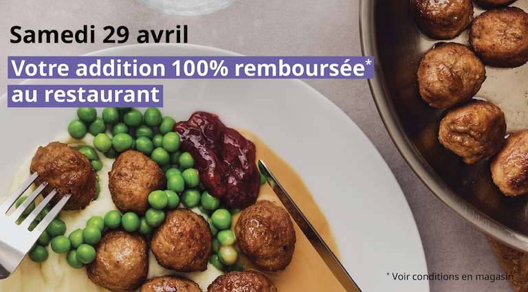 Addition du restaurant 100% remboursée en bon d'achat - Saint-Etienne (42)