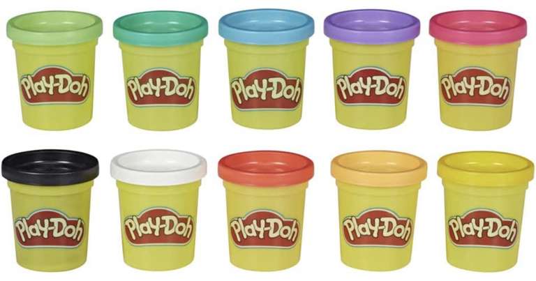 Ensemble de 10 Pots Play-Doh Couleurs - 560g