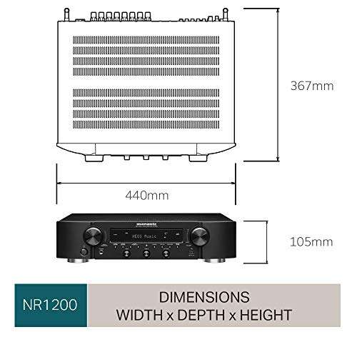 Amplificateur HiFi Marantz NR1200 - Noir (Taxes et frais d'envoi compris)