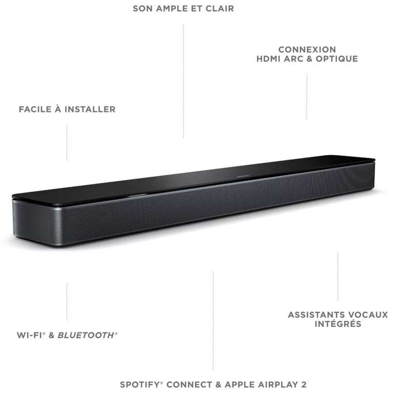 Barre de Son Bose Smart Soundbar 300 - Bluetooth, contrôle vocal d’Alexa intégré, Noir