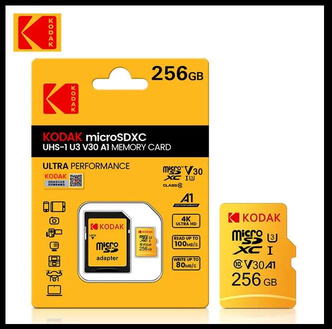 Carte Micro SD Kodak - 256 Go –