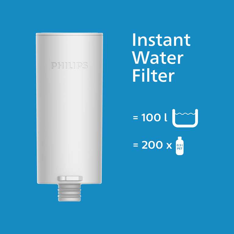 Carafe filtrante Philips Instant Water Filter - Capacité de 3L, rechargeable par port USB-C