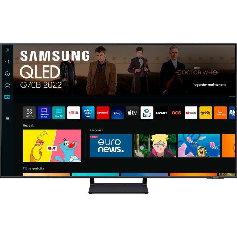 TV 55" Samsung QE55Q70B - QLED, 4K UHD, 100 Hz, Quantum HDR, HDMI 2.1, VRR/ALLM, FreeSync Premium Pro, Smart TV (+ 69.90€ en RP) - Boulanger