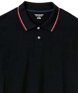 Polo en Coton piqué à Coupe Classique Amazon Essentials - Noir et Rouge, taille XXL