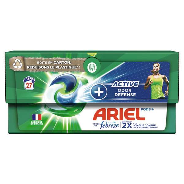 Paquet de lessive Ariel Pods - 27 doses - Différentes variétés (via 10,43€ sur carte fidélité et ODR 5,96€)