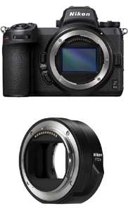 Appareil photo numérique hybride Nikon Z6 II + Bague d'adaptation Nikon FTZ II pour objectif monture F