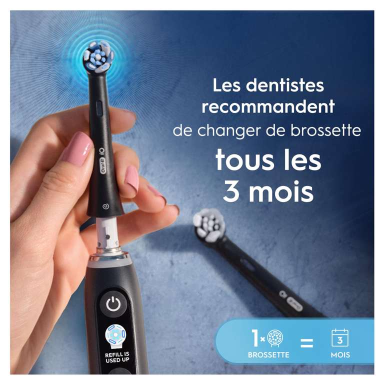 Lot De 6 Brossettes Oral-B IO - Têtes De Rechange Neuves Pour Brosse à Dents