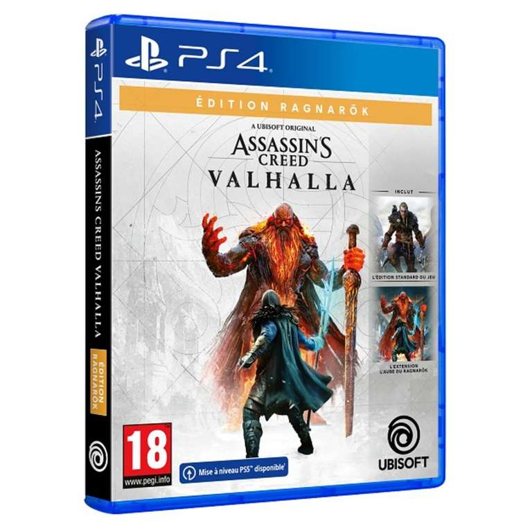 Assassin's Creed Valhalla - Edition Ragnarök (Disque Standard + DLC) sur PS4 - MAJ PS5 incluse (31,49 € avec le code 7JOURS)