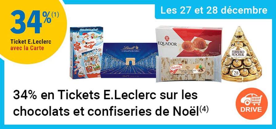 Promo Sur Tous Les Chocolats De Noel Lindt chez Carrefour