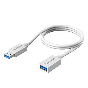 Câble / rallonge USB 3.0 Sabrent (CB-303W) - 0,9m, mâle-A vers femelle-A, blanc (Vendeur tiers)