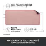 Tapis de souris Logitech Desk Mat Studio Series - Rose (700 x 300 x 2 mm)