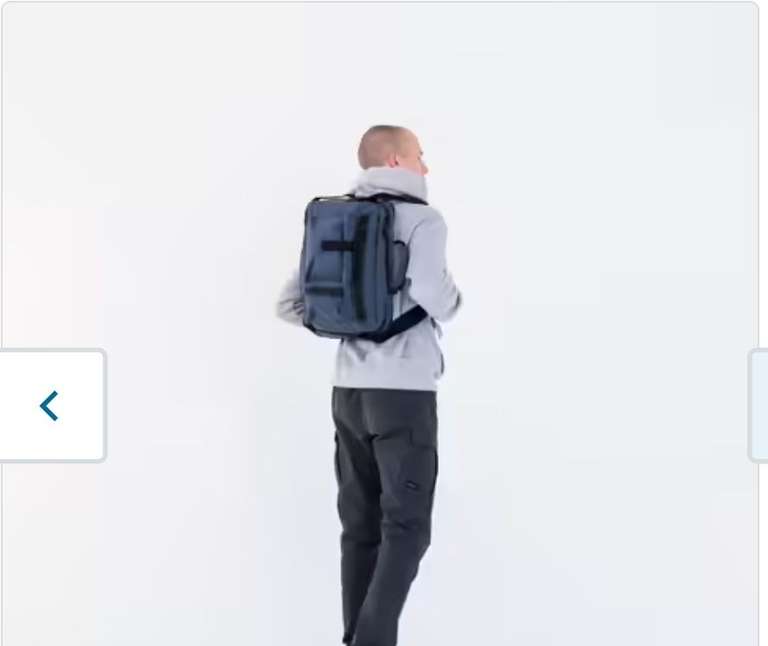 Besace sac à dos Newfeel backenger - 20L, textile navy