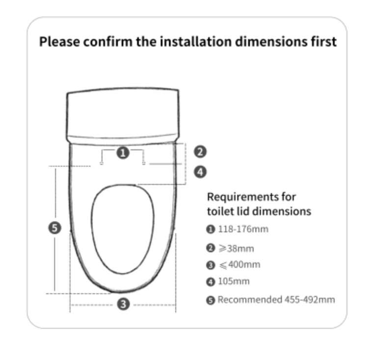 Bidet toilette japonais Smartmi avec séchage ! + Télécommande