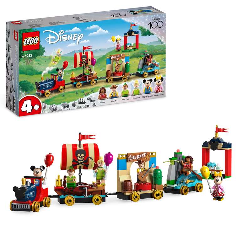 Jeu de construction Lego Disney Le Train en Fête Disney 100 ans - 43212