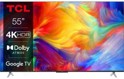 TV 55" TCL 55P637 - 4K UHD, LED, Google TV, 50Hz - Agde (34)
