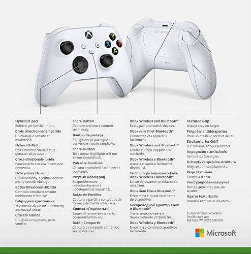 Manette sans fil Microsoft Xbox Blanche - Robot White