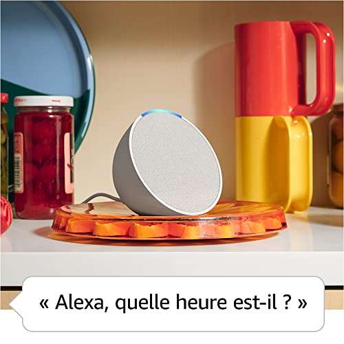 Assistant vocal Amazon Echo Pop (2023) - Compacte, Avec Alexa, Plusieurs coloris