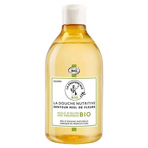 Gel Douche Certifié Bio La Provençale - La Douche Nutritive Senteur Miel de Fleurs - 500 ml