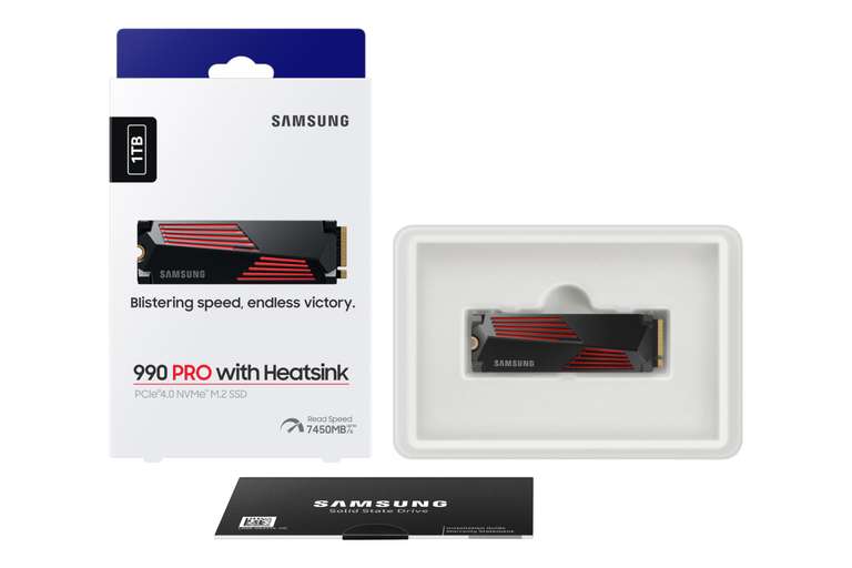 SSD Samsung 990 Pro NVMe M.2 Pcie 4.0, SSD Interne, Capacité 1 To,7 450 Mo/s