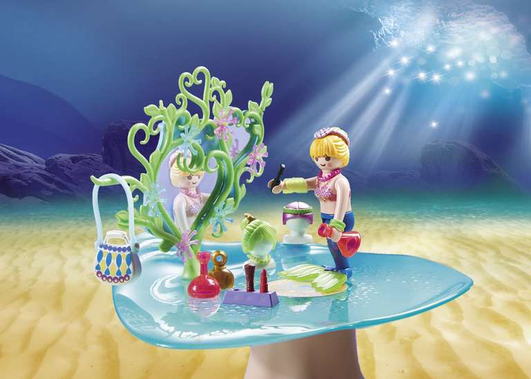 Figurine Playmobil Salon de beauté et Sirène (70096) - Le Monde Magique des sirènes