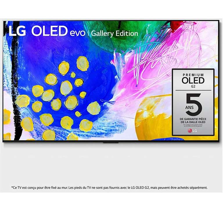 TV OLED 65" LG OLED65G2 - 4K UHD, 100 Hz, Dolby Vision & Atmos (via ODR 300€)
