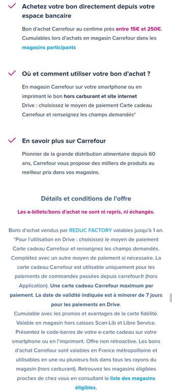 [Clients Boursorama] 6% de réduction sur les cartes cadeau Carrefour (via The Corner)