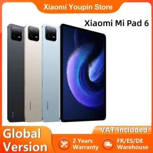 Tablette 11" Xiaomi Pad 6 - WQHD+ 144Hz, Snapdragon 870, RAM 6 Go, Version globale - Entrepôt France