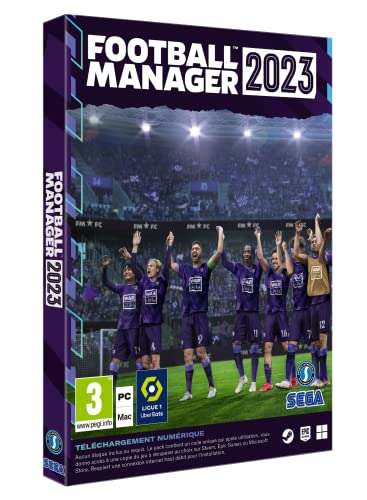 Jeu Football Manager 2023 sur PC (Code in a Box)