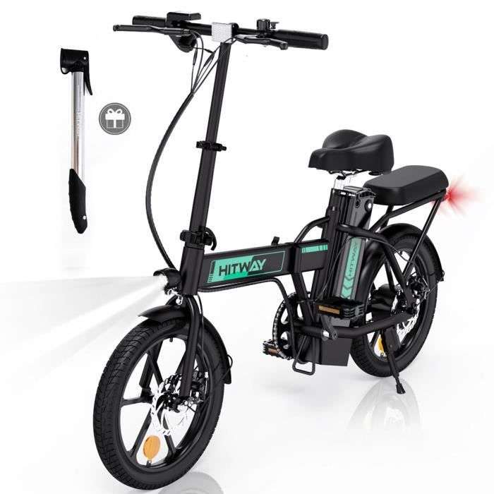 vélo électrique pliable Hitway 16" + pompe pneumatique (vendeur tiers)