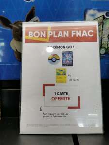 Carte pokémon pikachu offerte dès 25€ d'achats pokémon - Chambourcy (78)