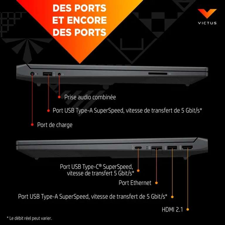 PC Portable Gaming HP Victus 15-fb0160nf 15,6 Full HD AMD Ryzen