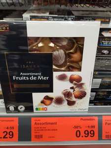 50% de réduction sur une sélection de chocolats de Noël - Ex: Assortiment Isaura Fruits de mer au chocolat 250g - Saint Nazaire (44)