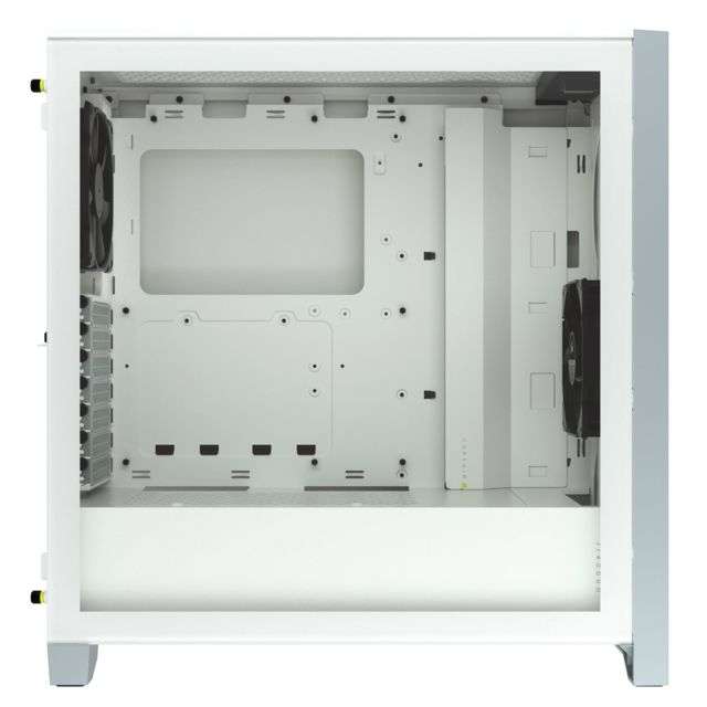 Pack Corsair Blanc - Boitier PC 4000D Airflow (Fenêtre Verre trempé) + Alimentation RM750 2021 (750W, 80+ Gold) + 3 Ventilateurs RGB SP120