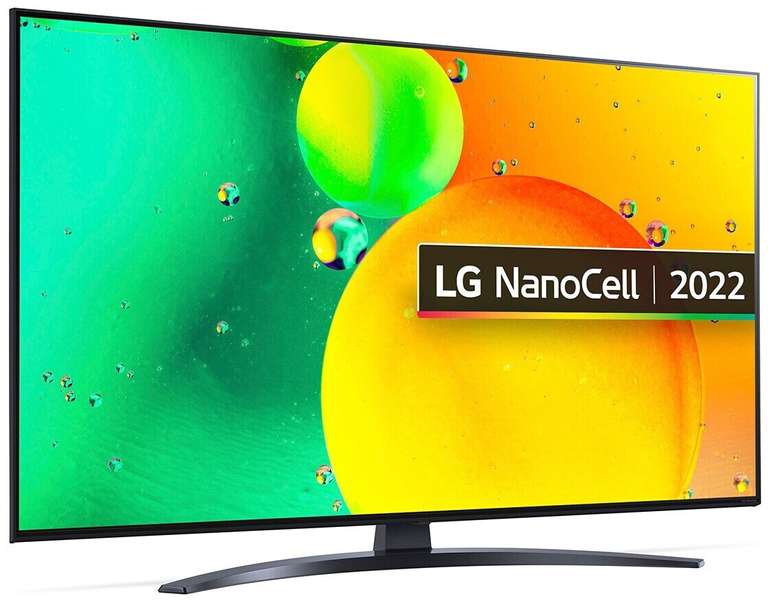 TV 70" LG 70NANO76 - NanoCell, 4K UHD, 50 Hz, Active HDR, Alpha 5 Gen 5 AI, ALLM, Smart TV