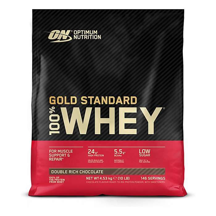 Sélection de Protéines Optimum Nutrition en Promotion - Ex: Gold Standard 100% Whey - Vanille crème glacée 22LA, 4,53 kg